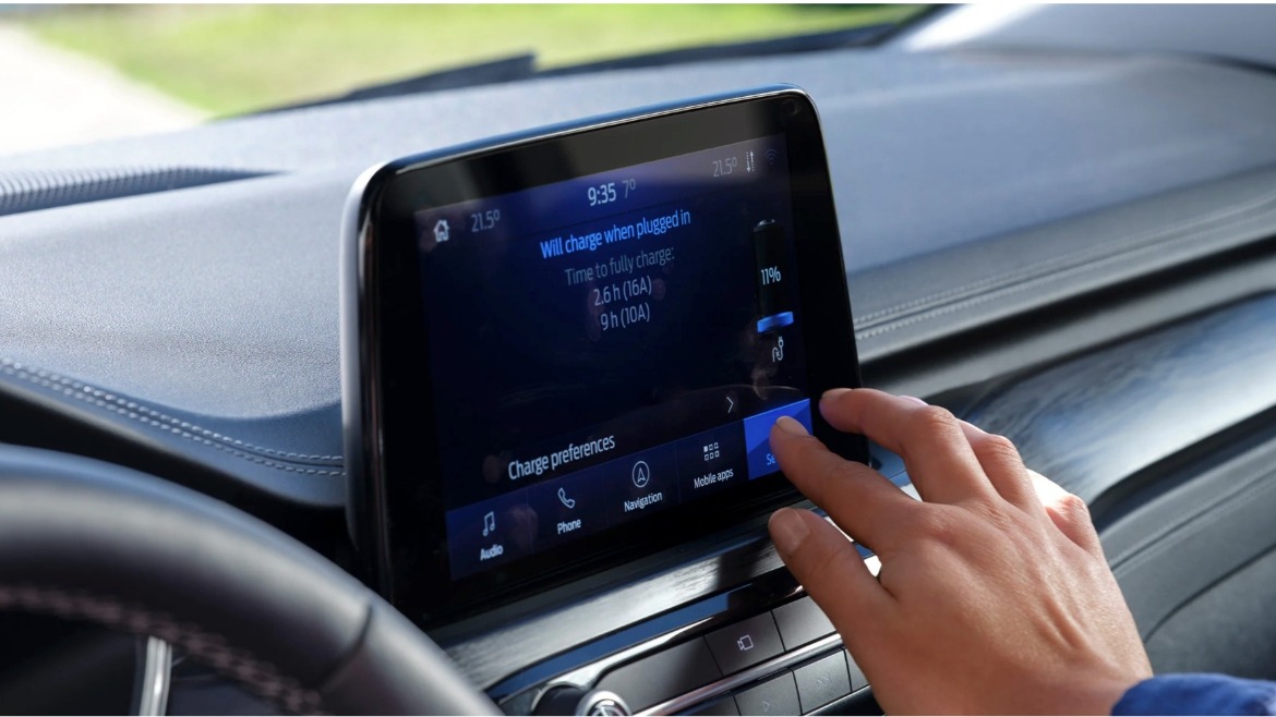All-New Kuga PHEV's infotainment system