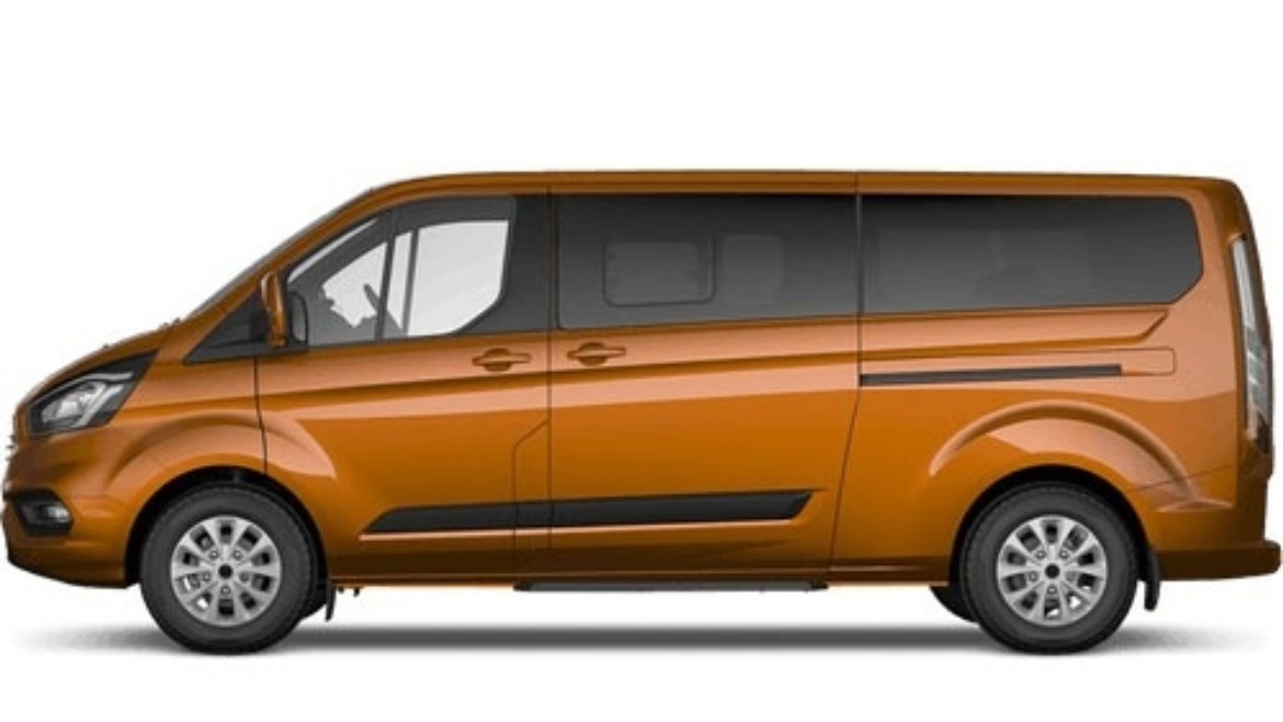 Ford Tourneo Custom Zetec in Orange Glow