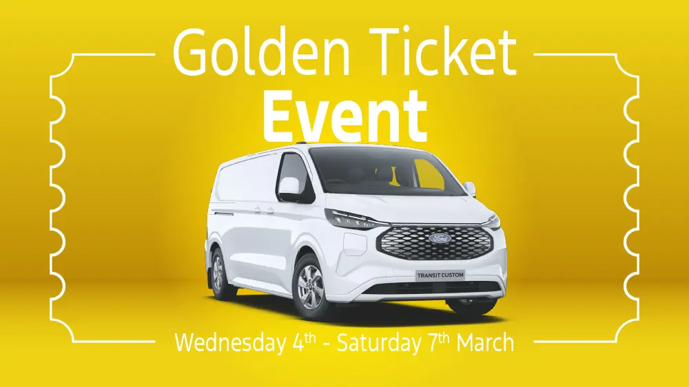 DS 3018 Ford CV Golden Ticket Event Digital Promo Scrolling Banner Desktop 1000X562
