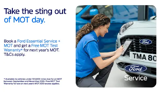 DS 3499 Ford MOT Warranty Offers Essential Service CTA Components Panel 531X304