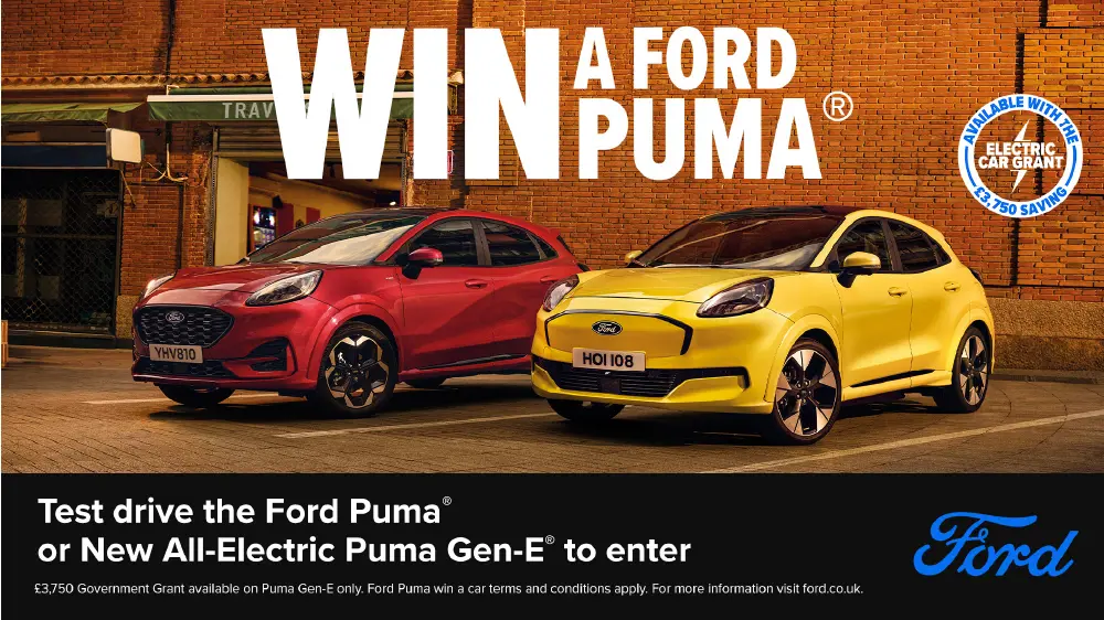 DS 2298 Q4 Win A Ford Puma Promo Scrolling Banner 1000X562 Desktop