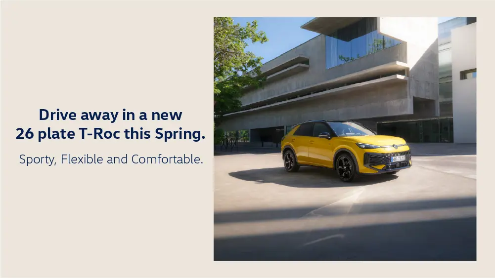 DS 2975 Q126 Volkswagen Retailer Choice (T Roc) Campaign Promo Scrolling Desktop 1000X562 VW