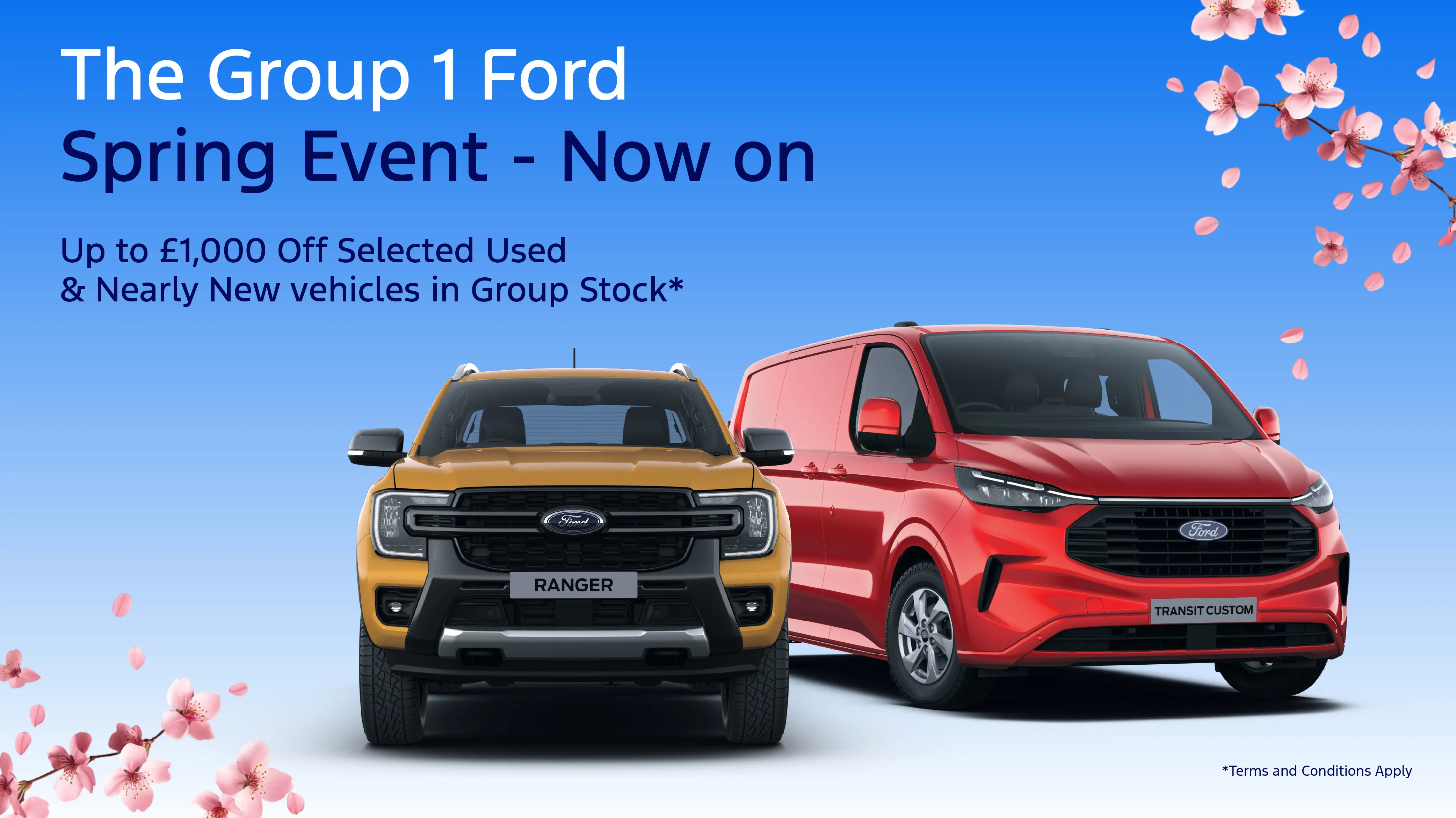 DS 3093 Ford Pro Spring Event DS 3093 Ford Promo Scrolling Banner Desktop 1000X562