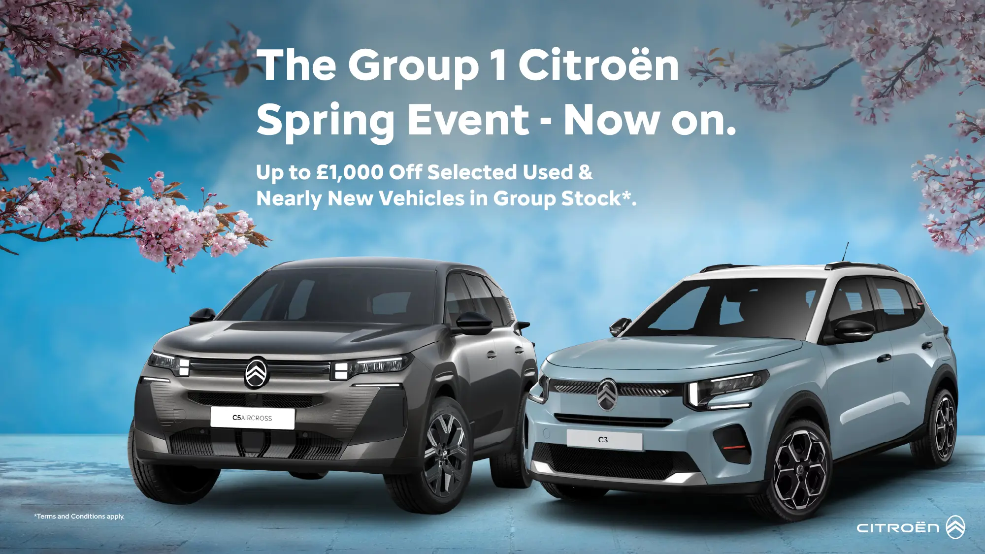 Promo Scrolling Banner Desktop 1000X562 @2X 100Citroen Spring Event