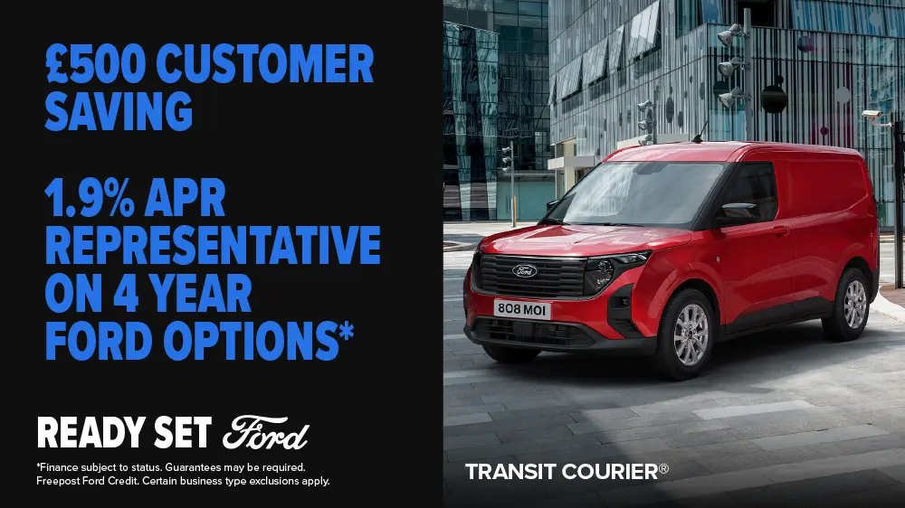 DS 2760 Q1 Ford Transit Courier Promo Scrolling Banner Desktop 1000X562