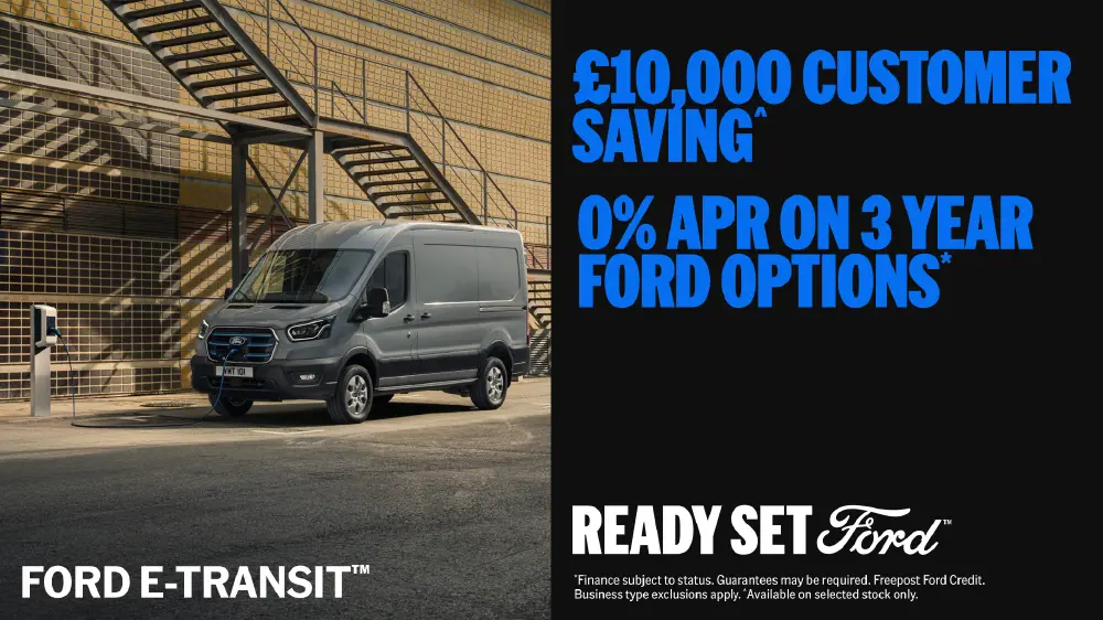 DS 2762 Q1 Ford E Transit Promo Scrolling Banner Desktop 1000X562