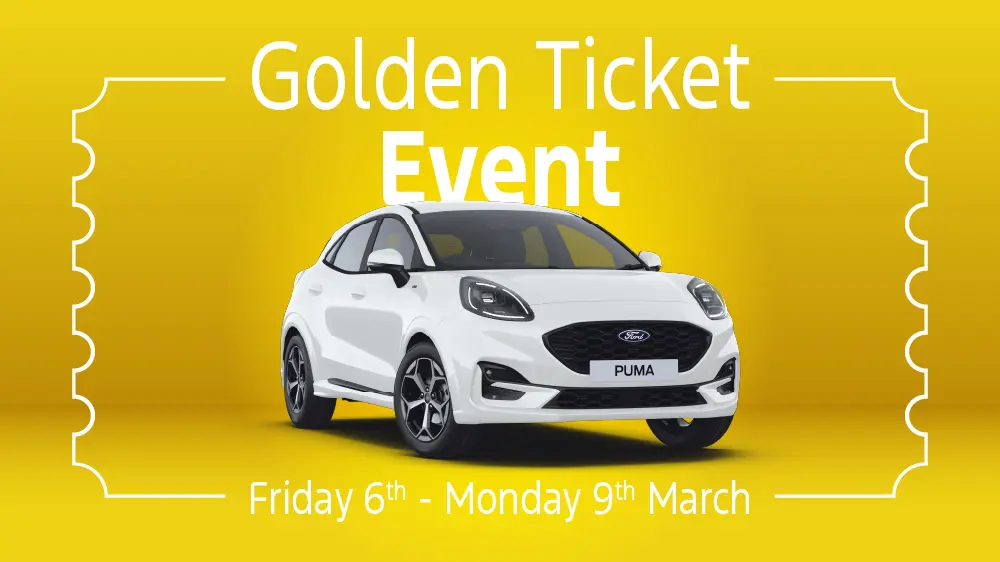 DS 3018 Ford Golden Ticket Event Digital Promo Scrolling Banner Desktop 1000X562