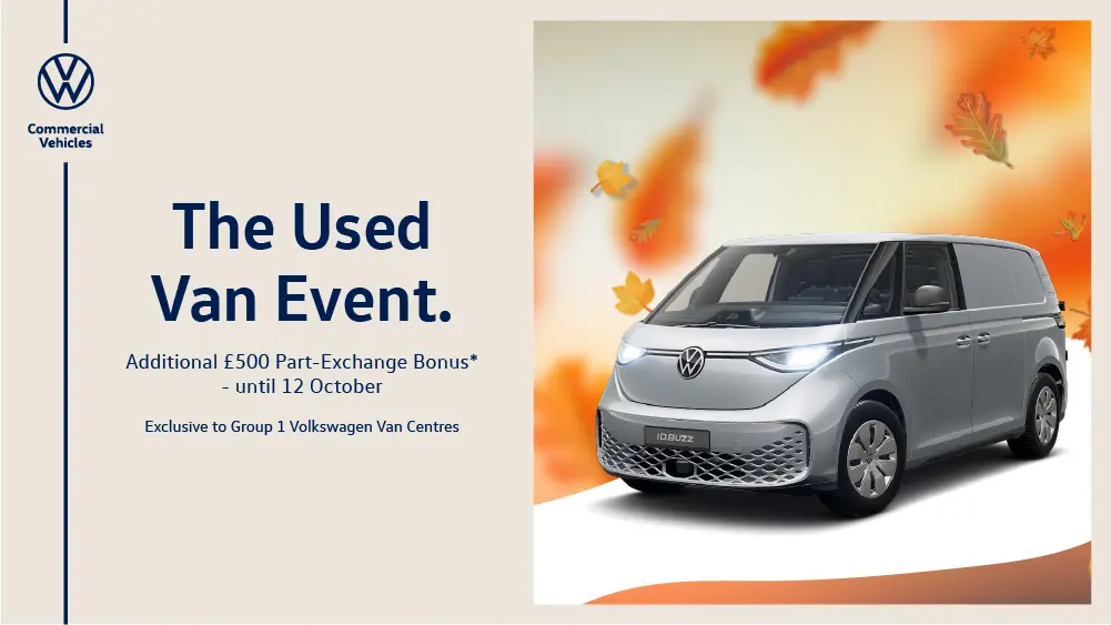 DS 1998 Group 1 October Used Car Event VWCV V2 Promo Scrolling Banner Desktop 1000X562